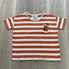 美品　おおきなアンパンマン ボーダーTシャツ　110