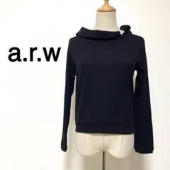 a.r.w ARROW ブラックカラー ビジューデザイン ニットのサムネイル