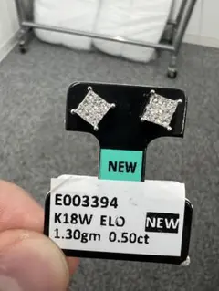 K18YG 天然ダイヤモンド タートル ピアス 0.50ct - メルカリ