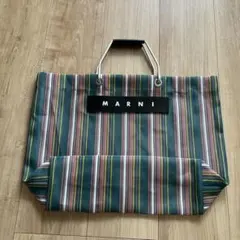MARNI ストライプバッグ　グリーンのサムネイル