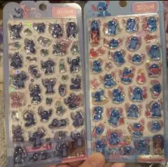 海外正規品 日本未発売レアシール スティッチボンボンドロップシール2pacセット