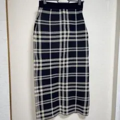 グレイル チェック柄ロングタイトスカート S