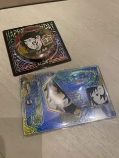 鬼滅の刃 冨岡義勇 バースデイ 缶バッジ 名場面ジオラマフィギュア　2点セット