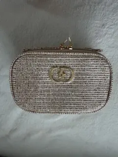 5/4まで！Dior ゴールド ストライプ ポーチ