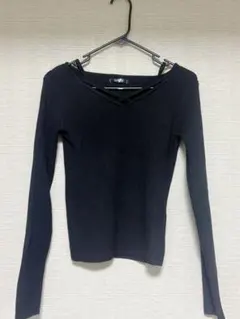 Avail ブラック Lサイズ 長袖ニット