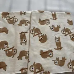 630 ナマケモノ柄 天竺ニット生地