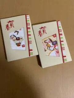 馬デザイン フェイスタオル2枚セット
