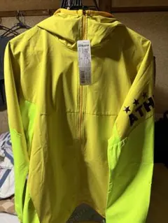 【新品】ATHLETA 蛍光イエロー ウィンド ウォームジャケット　M