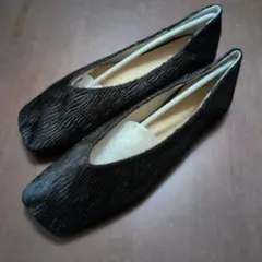 alala Vカットフラットパンプス 25cm