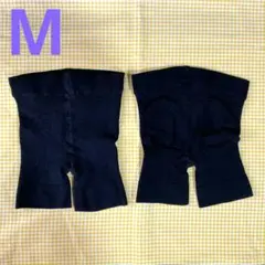 着圧スパッツ　1分丈　ブラック　M 2枚セット