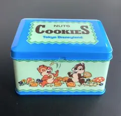 東京ディズニーランド　　　チップ&デール 　ナッツ　クッキー 空き缶　レトロ