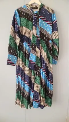 LONDA 多色ストライプロングワンピース