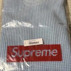 Supreme Waffle Knit Sweater Light Blue