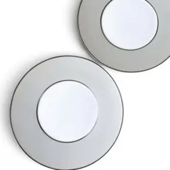 レア　未使用　レイノー　Silver　大皿　チャージャー　マットシルバー　2枚のサムネイル