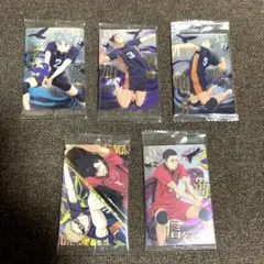 【未開封】ハイキュー ウエハース カード　ゴミ捨て場の決戦 5枚セット