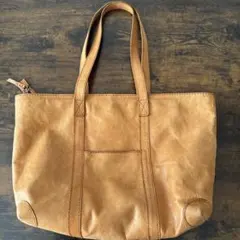 本革　レザー　トートバッグ　大きめ