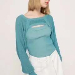 2P BOLERO HG TOPS/zara fekete mousyのサムネイル