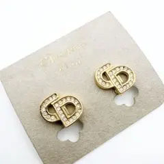 3182-3 美品✨Dior イヤリング CD ロゴ 希少 刻印 - メルカリ
