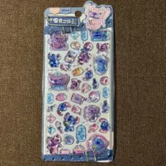 スティッチ硬いぷくぷくシール　ディズニー　公式ライセンス正規品