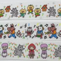 キラキラダイヤモンド型グリッター付き  童話シリーズ リボン