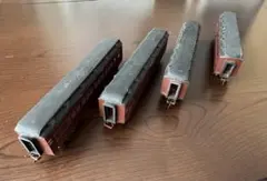 ⁠【HOゲージ】国鉄 旧型木製客車 4両セット（自作・ペーパー製/昭和レトロ）⁠ HOゲージ】国鉄 旧型木製客車 4両セット（自作・ペーパー製/昭和レトロ