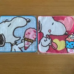 SNOOPY ハンドタオル　2枚