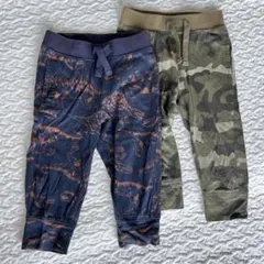 【GAP】恐竜、迷彩柄ボトムス 18-24ヶ月 (85サイズ)