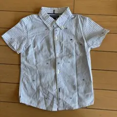 TOMMY HILFIGER ストライプ半袖シャツ 92