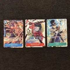 英語版ワンピースカード　ルフィ　エース　サボ 3周年記念　プロモ　海外限定