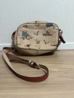 COACH 　カーキ　 レザー ショルダーバッグ　ハワイ　限定品 COACH オールドコーチ ショルダーバッグ ターンロック 斜め掛け レザー