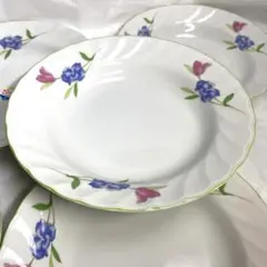 新品未使用品　花柄陶磁器皿セット 5枚