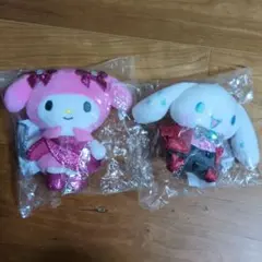 サンリオ　ハッピーくじ2024　ぬいぐるみチャーム　マイメロディ　シナモロール