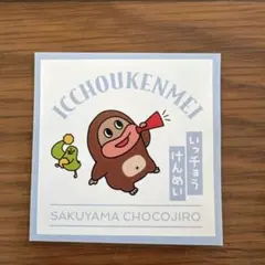 サク山チョコ次郎 シール チョもだちビスケットシール チョコジロー　お菓子