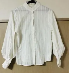 クラシカルエルフ　長袖シャツ　ブラウス　コットン100% Sサイズ　ホワイト　白