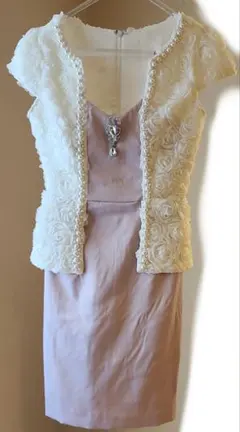 an 薄ピンクドレス フラワー S