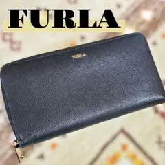 FURLA フルラ 長財布 ラウンドファスナー 黒 ブラックのサムネイル