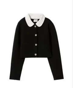 CLAUDIE PIERLOT ボーダーカーディガン ホワイト - メルカリ