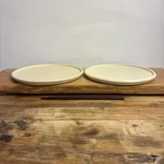 新品　陶器　陶芸作家　プレート皿2枚　345