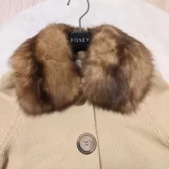 【美品】フォクシー　カシミヤ　セーブル　カーディガン　ニット　ジャケット　毛皮 2026年最新】フォクシー セーブルの人気アイテム - メルカリ