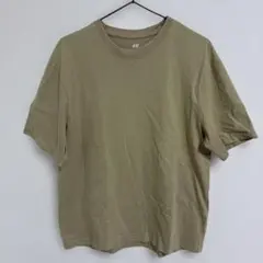 H&M ベージュ　Tシャツ　無地　Sサイズ