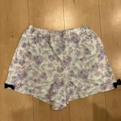 anyfam 140花柄ハーフパンツ（リボン付き）