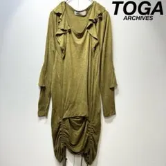 希少 美品 トーガ アーカイヴ フリル グランジ 変形 デザイン ワンピース 1のサムネイル