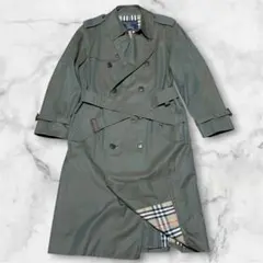希少 美品 Burberrys バーバリー 玉虫色 ロング トレンチコートのサムネイル
