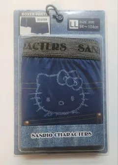 【新品】デニム風　LLサイズ　ボクサーパンツ　キティちゃん