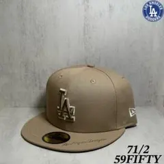 【THECAP別注】 ドジャース 59FIFTY ベージュ キャップ 71/2