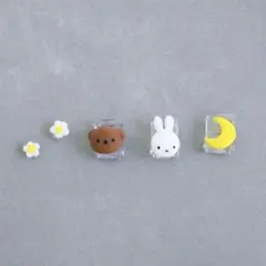 要コメント　うさぎ　くま　ネイルパーツ