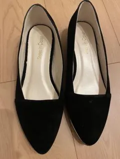 Shoes in Closet フラットシューズ 黒 スエード 23.5cm