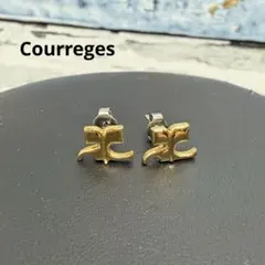 Courreges クレージュ ピアス ゴールドカラー