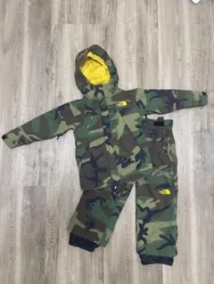 ノースフェイス スノーウェア 上下 サイズ120 迷彩柄