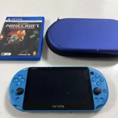 SONY PS Vita 本体 青 マイクラソフト 16GBメモリーカード